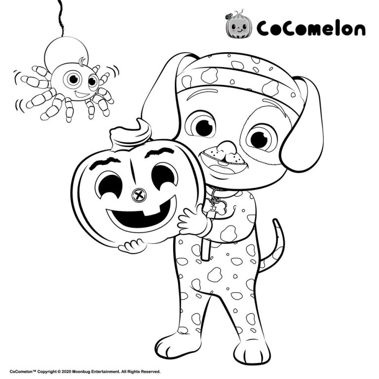Cocomelon Coloring Pages Happy Birthday