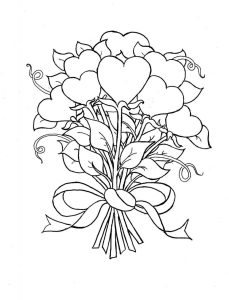 Coloring Pages Of Hearts And Flowers K5 Worksheets