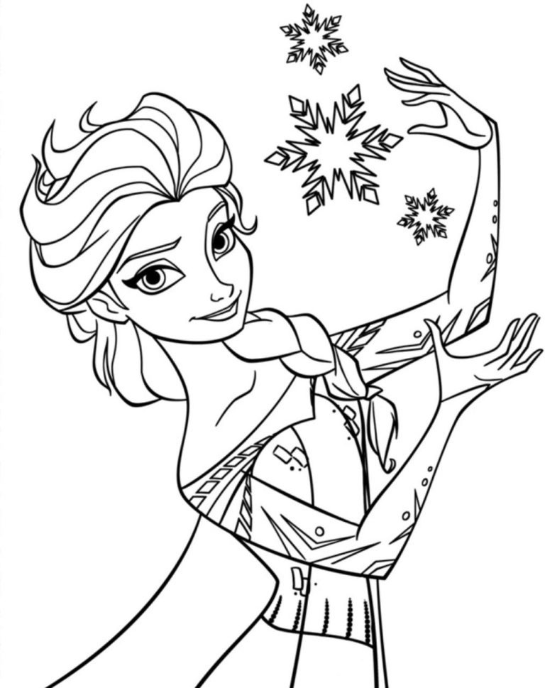 Elsa Coloring Pages To Print