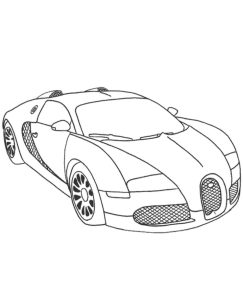 Fancy Car Coloring Sheet to Print and Download