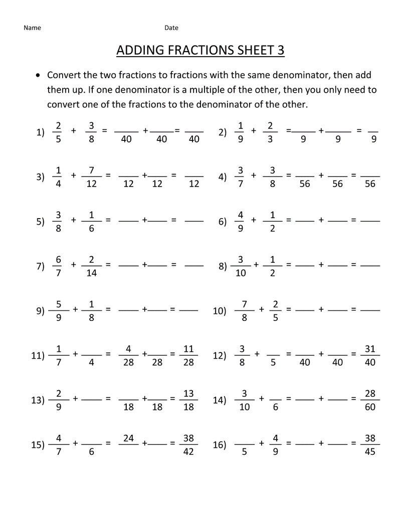 Grade 7 Math Worksheets Algebra