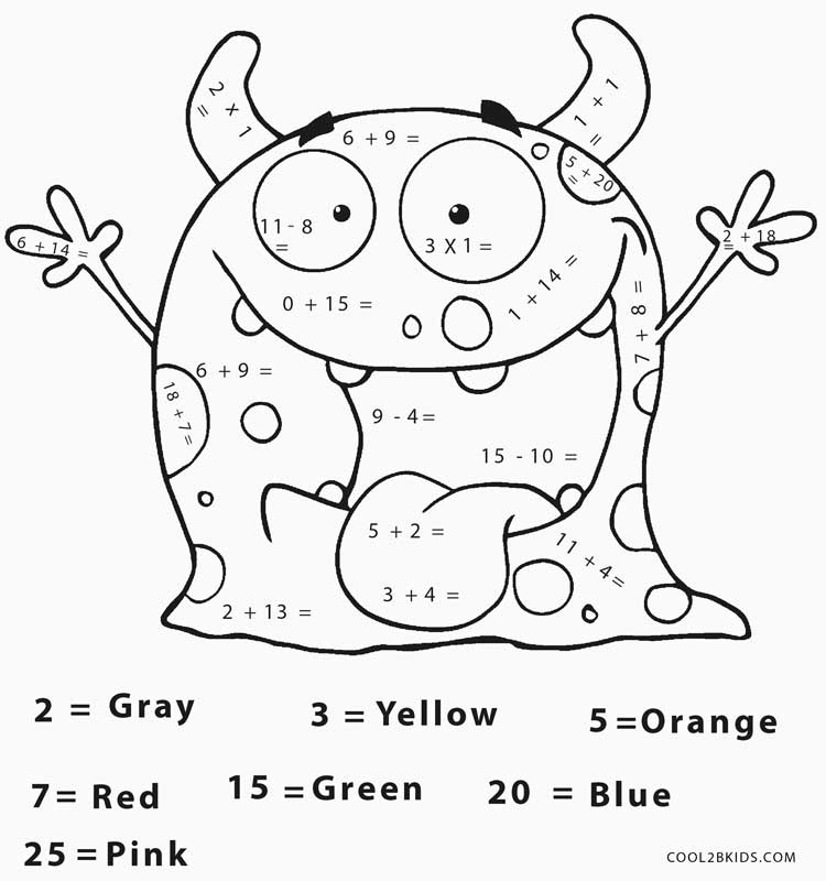 Free Printable Math Coloring Pages For Kids Cool2bKids