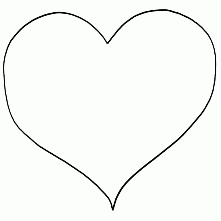 Heart Coloring Pages To Print
