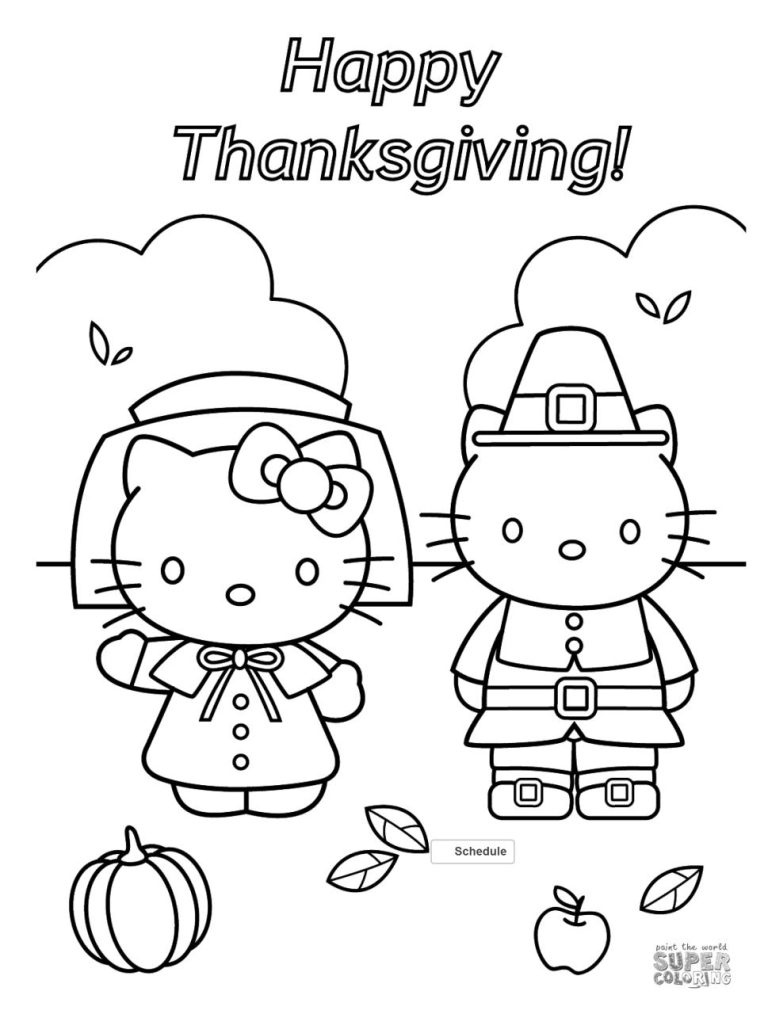 Thanksgiving Coloring Pages For Elementary Students