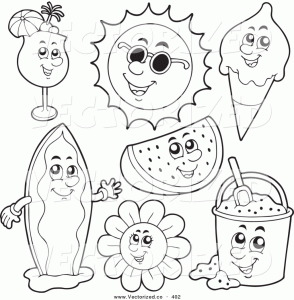 Summer Fun Coloring Page Coloring Home