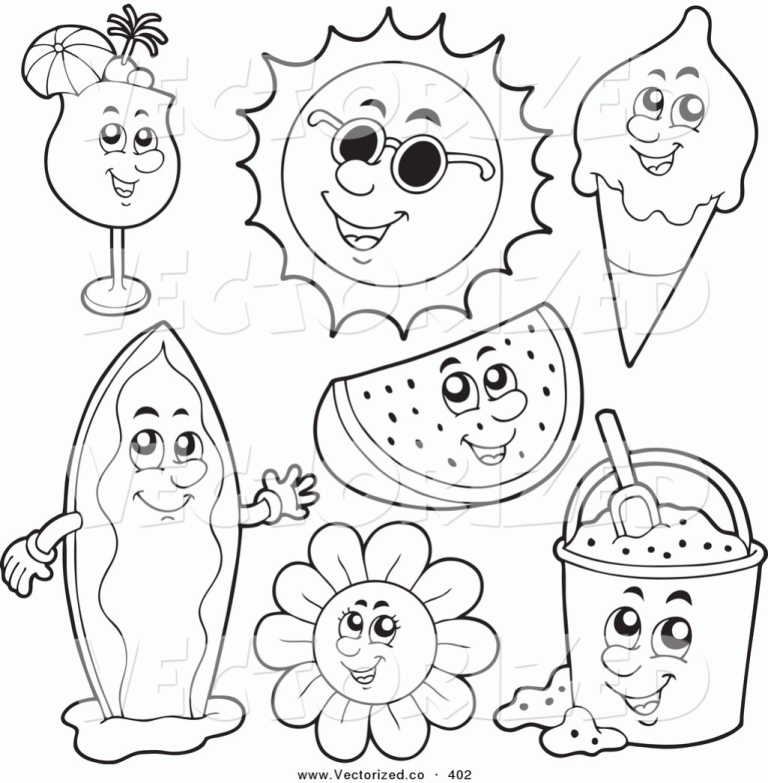 Coloring Pages For Summer Time