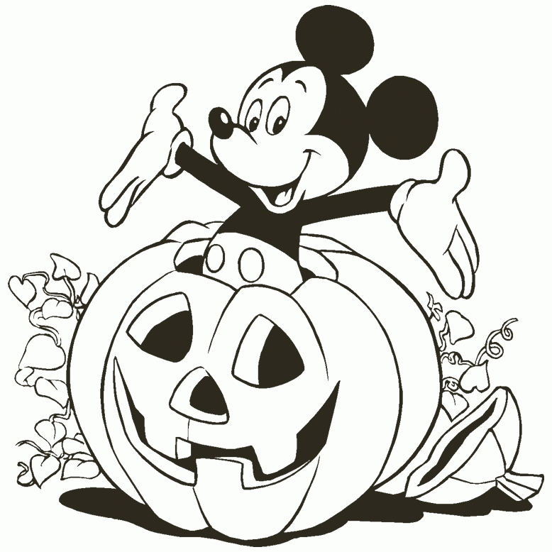 Pumpkin Coloring Pages Disney