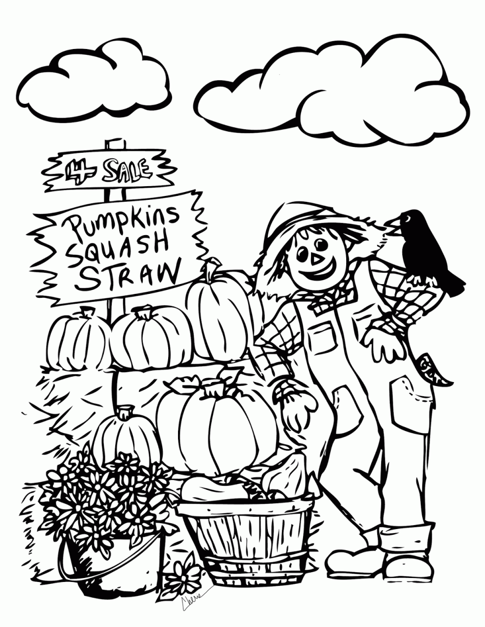 Fall Coloring Pages For Seniors