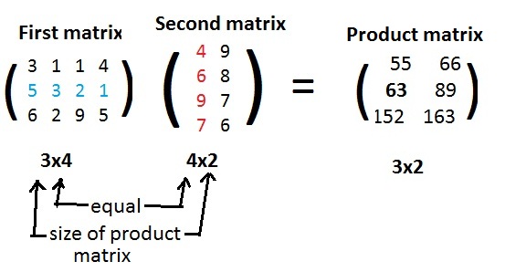 Matrix Product Worksheet