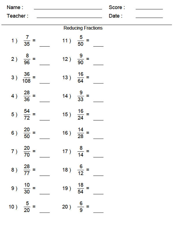 Free Math Worksheets Printable 6Th Grade