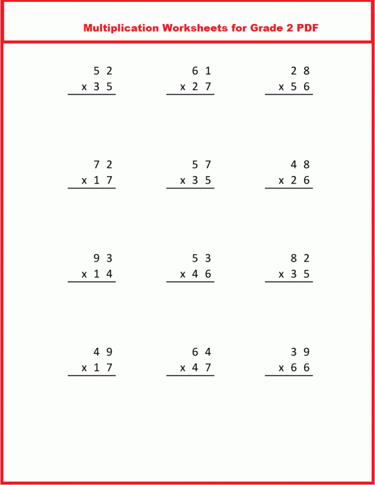 Beginning Multiplication Worksheets With Pictures