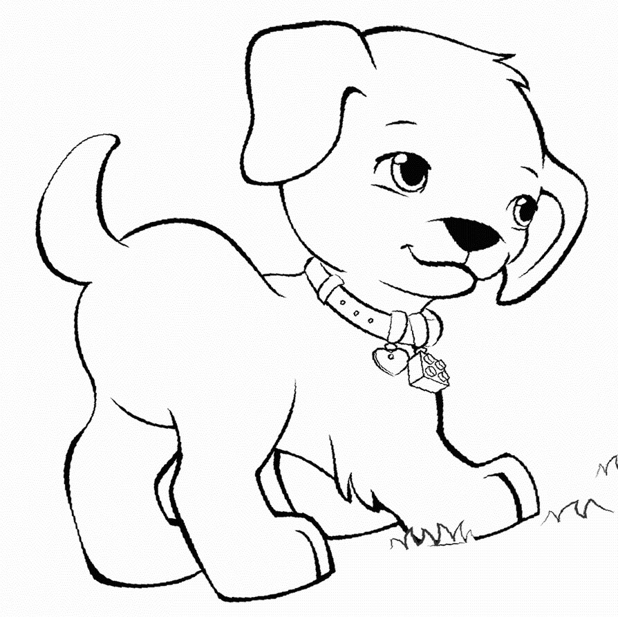 Pet Dog Coloring Page Free Printable Coloring Pages for Kids