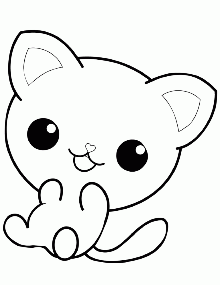 Easy Coloring Pages Cute