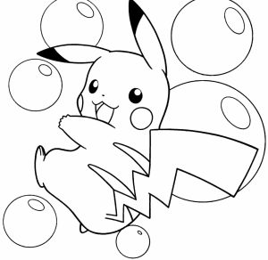 Pokemon thunderbolt attack 10 Pikachu coloring pages Print Color Craft