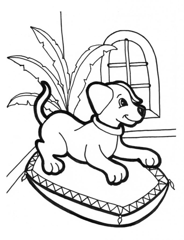 Free Coloring Pages Printable Dogs