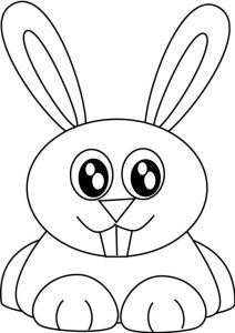 Cute Rabbit Coloring Page Coloring Home