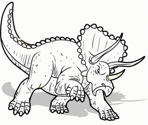 Tee Rex Free Colouring Pages