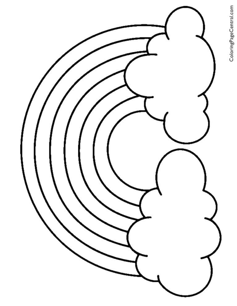 Rainbow Coloring Pages To Print