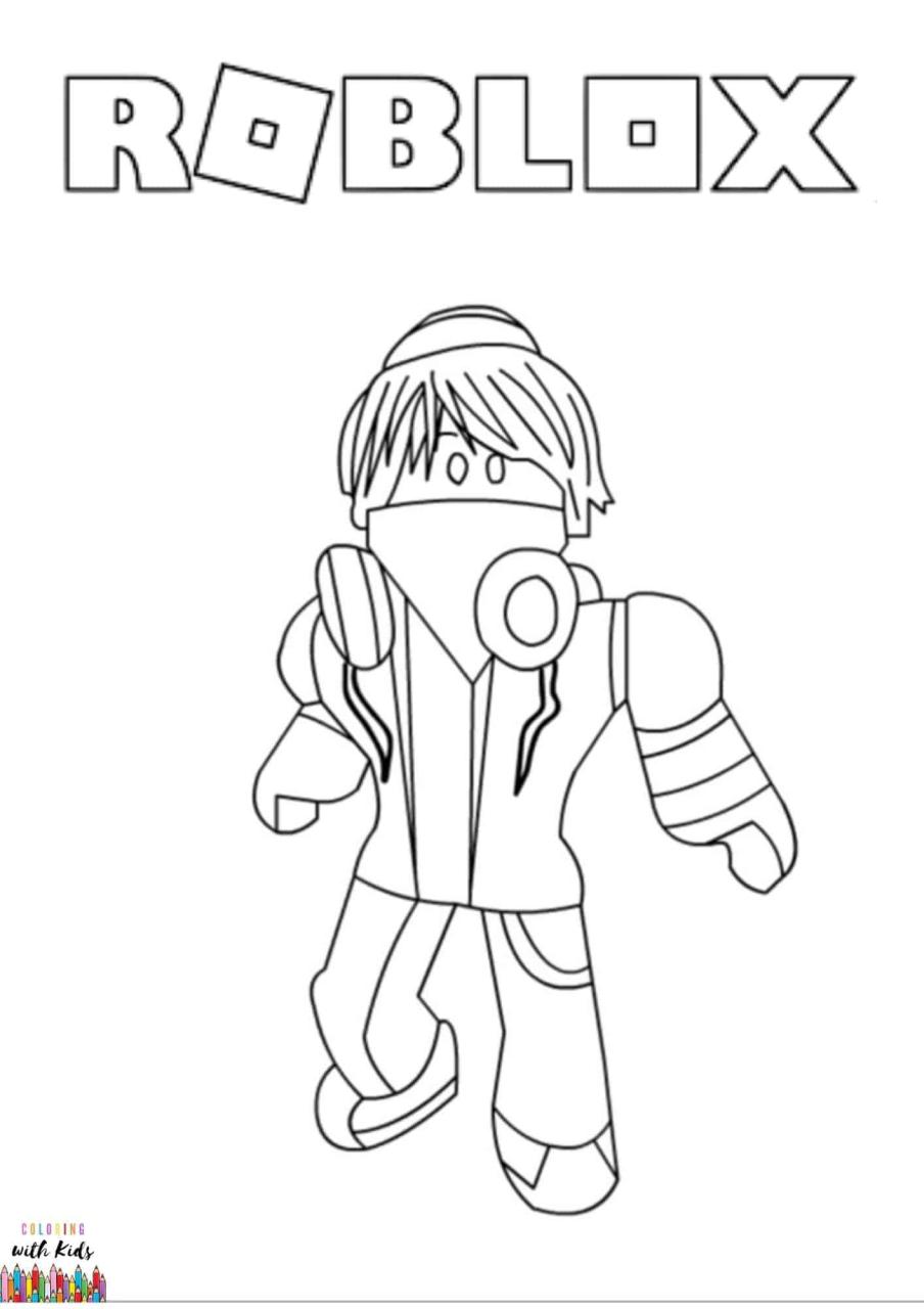 Roblox Coloring Pages Boy