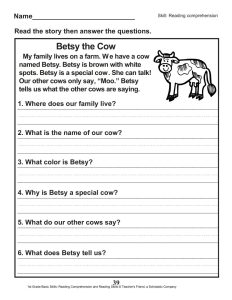 40 Scholastic 1st Grade Reading Comprehension Skills Worksheets