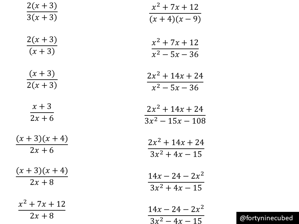 How To Simplify Algebraic Equations With Fractions Tessshebaylo