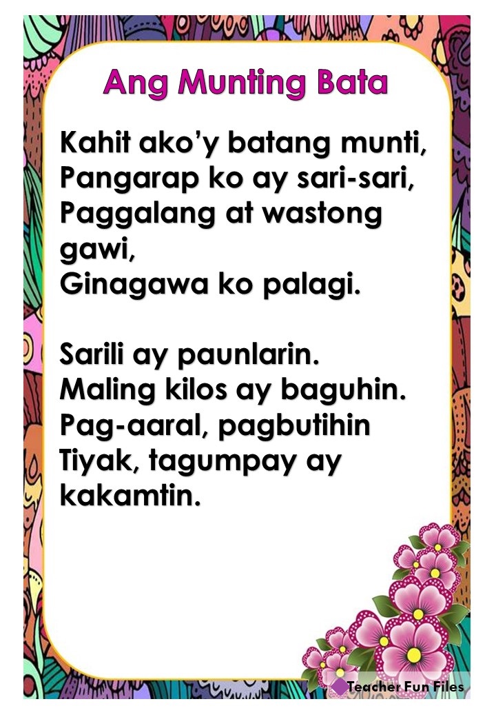 Teacher Fun Files Tagalog Reading Passages 13