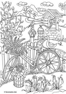 Get This Spring Coloring Pages Printable for Adults Beautiful Spring