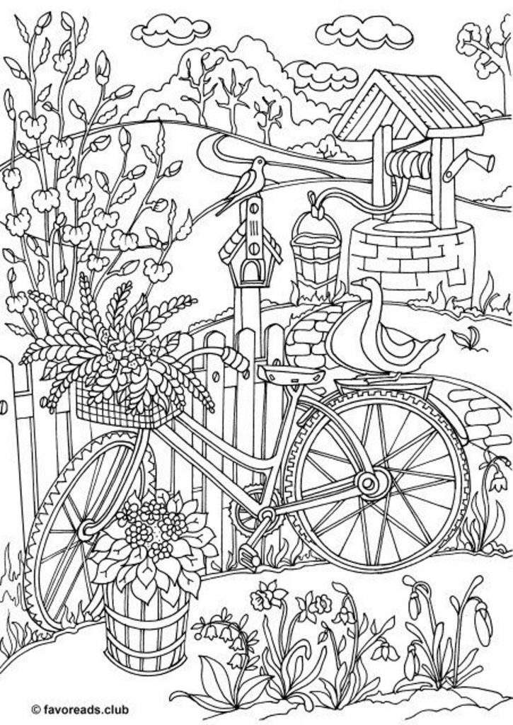 Spring Coloring Pages For Seniors