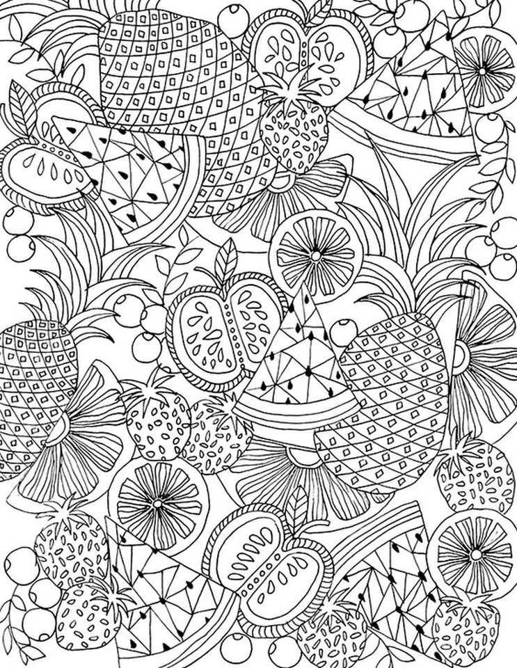 20+ Free Printable Summer Coloring Pages for Adults