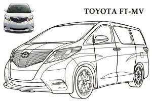 Toyota FT MV printables coloring pages