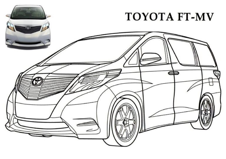 Car Coloring Pages Toyota