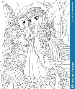 Download 200+ Unicorn And Princess Image Coloring Pages PNG PDF File