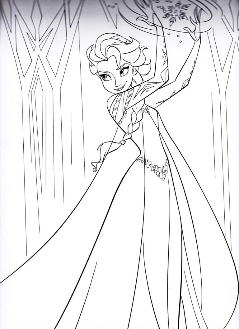 Disney Princess Coloring Pages Elsa