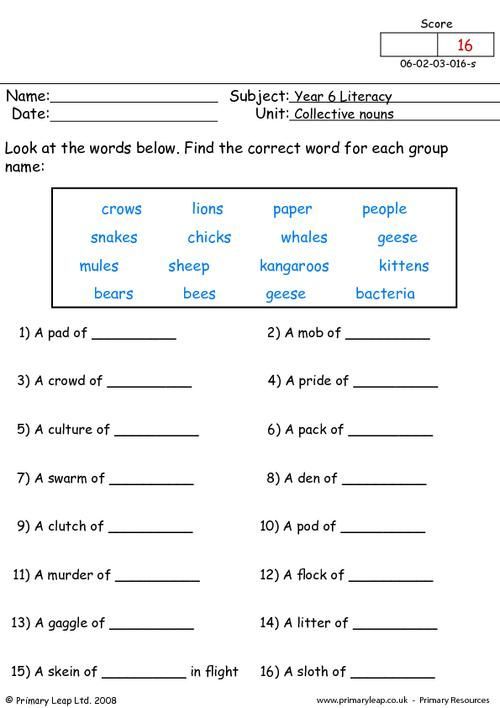 Nouns Worksheet For Grade 3 Free