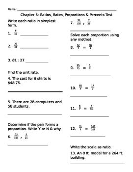 Grade 7 Rate And Ratio Worksheets