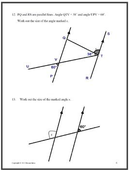 Vertically Opposite Angles Worksheet Pdf