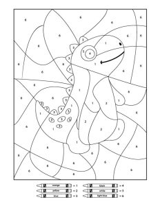 Dinosaur Color By Number Printables Dinosaur coloring pages, Dinosaur
