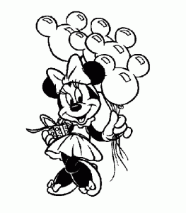 9 Pics Of Minnie Mouse Happy Birthday Coloring Pages Minnie