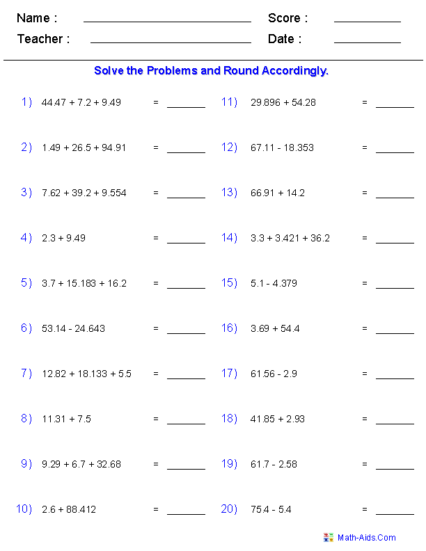 Significant Figures Worksheet 1 Answers