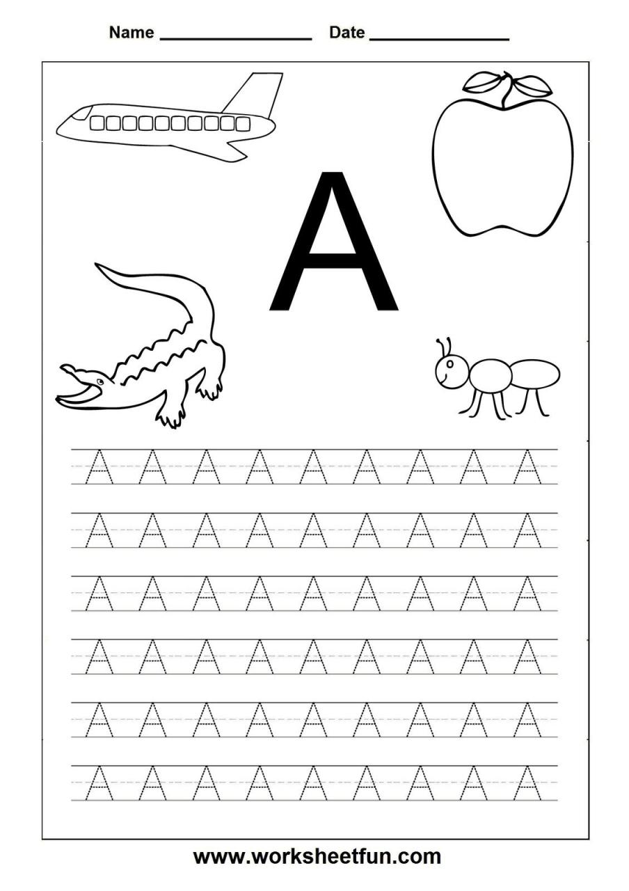 Tracing Letters For Kids Printable
