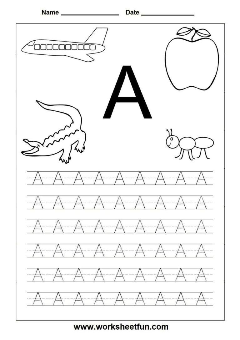 Large Tracing Letters For Preschoolers