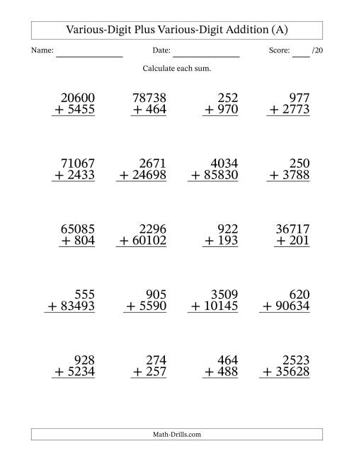Multiplication Worksheets Grade 5 3 Digit By 3 Digit