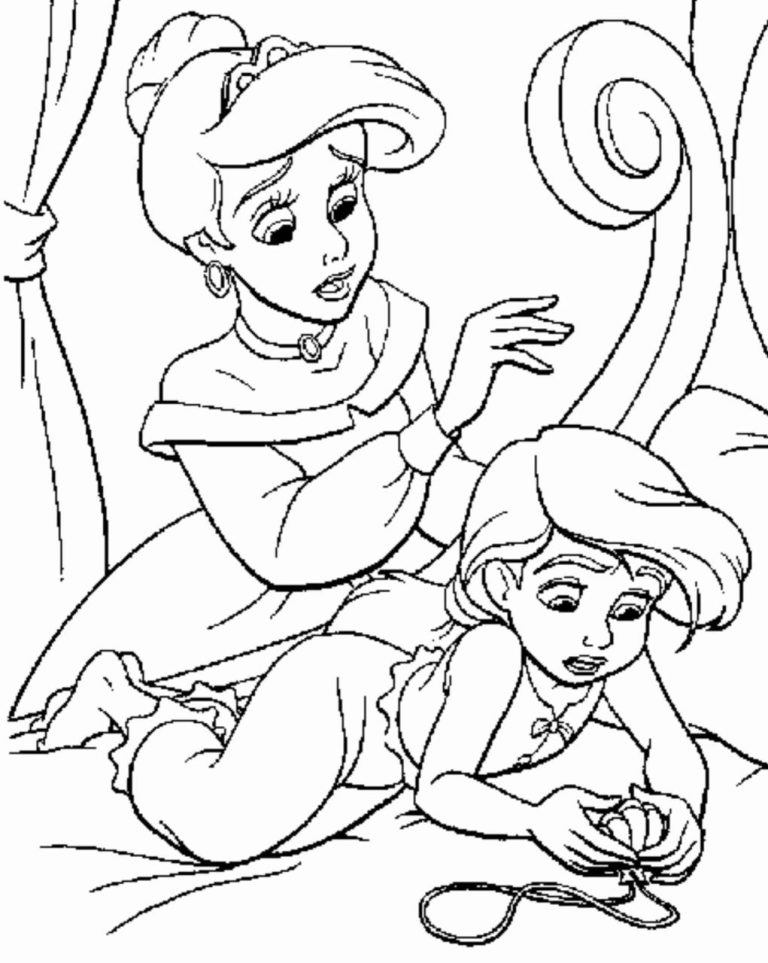 Ariel Coloring Pages To Print