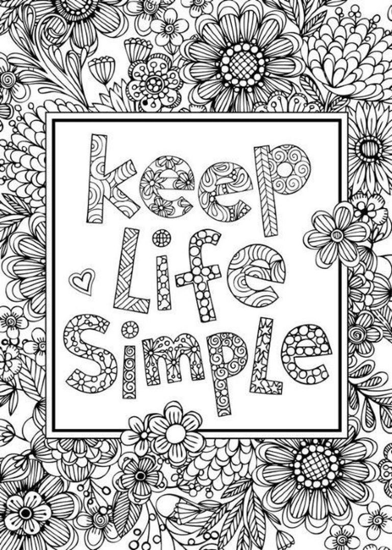 Mandala Coloring Pages With Quotes