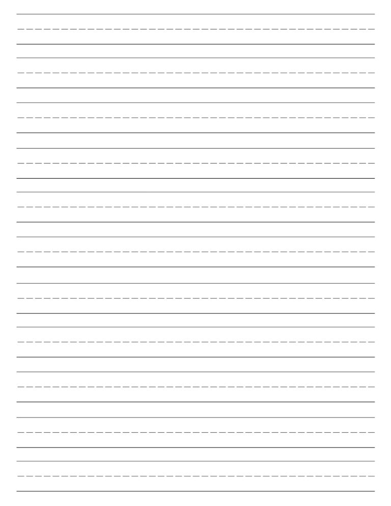 Blank Handwriting Sheets Free