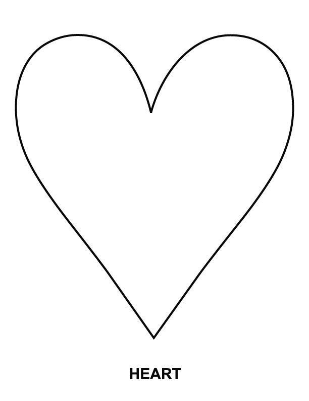 Heart Coloring Pages For Kindergarten