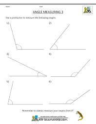 Protractor Angles Worksheet 4th Grade
