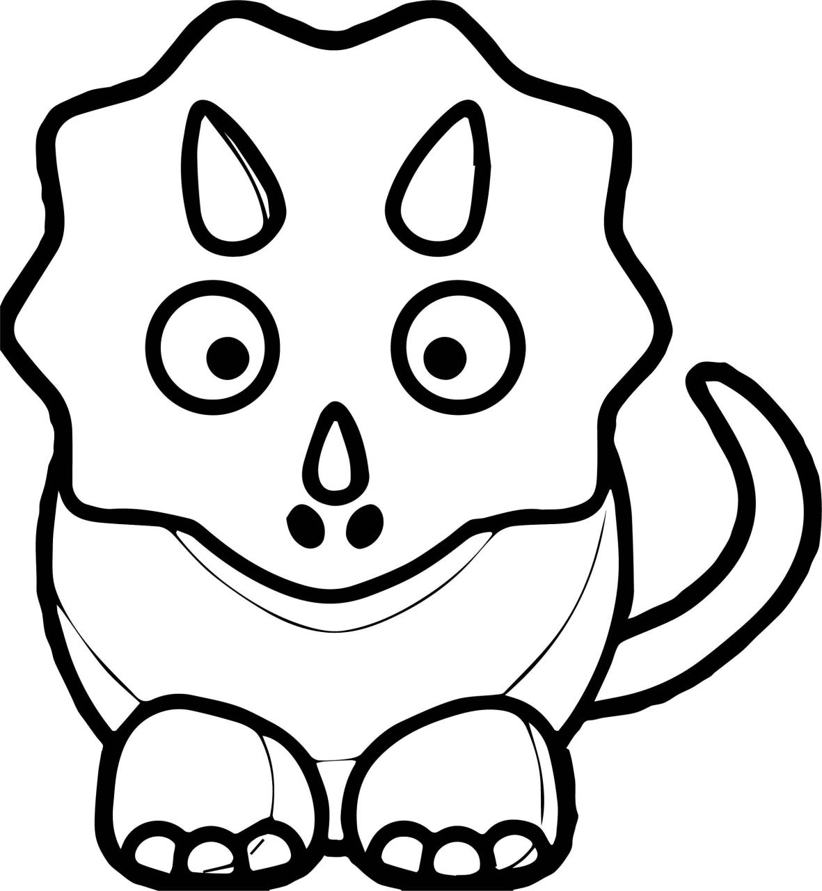 Baby Dinosaur Coloring Pages for Preschoolers Activity Shelter