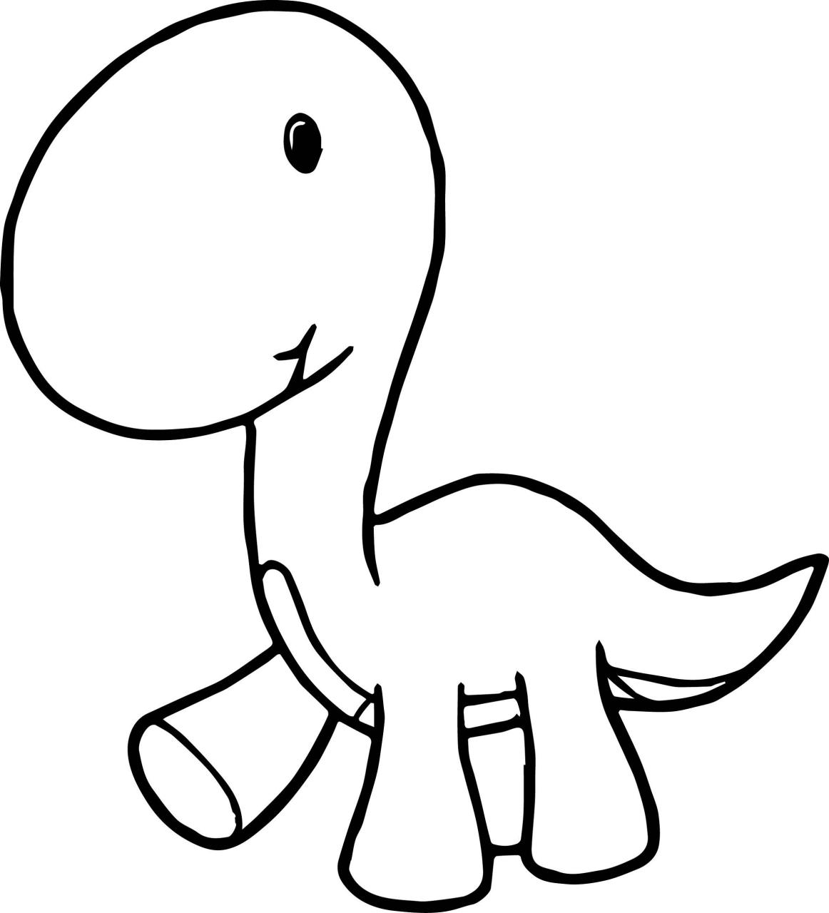 Dinosaur Coloring Pages Easy
