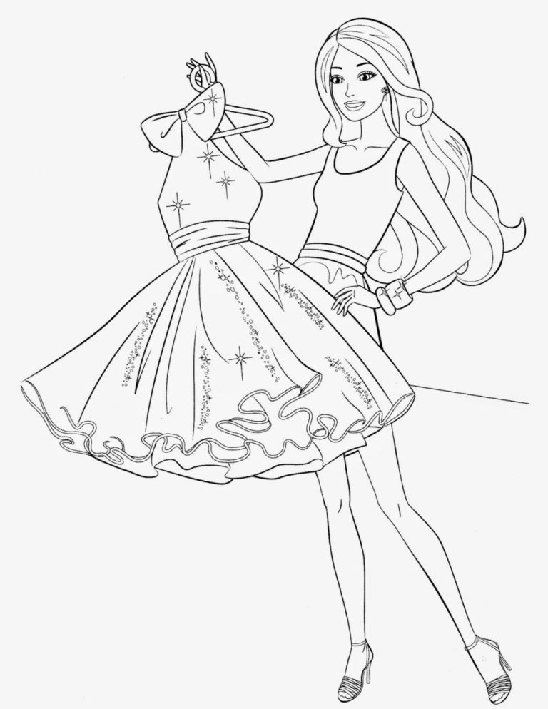 Barbie Coloring Pages For Free